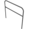 Protective bar made of steel tubing |  60 x 2.5 mm | with crossbar | total width: 1500 mm | total height: 1400 mm | hot-dip galvanized